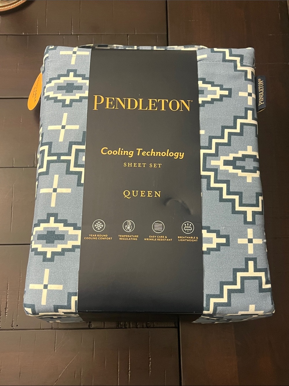 Pendleton Southwestern Queen Sheet Set, Flat Fitted 2 Standard Pillowcases new
